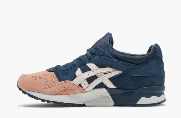 Кроссовки Kith x Gel Lyte 5 «Salmon Toe» синий,кремовый