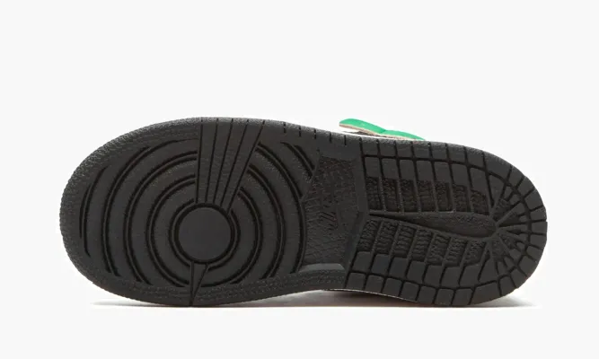 Для самых маленьких Air Jordan 1 Retro High OG TD «Lucky Green» белый