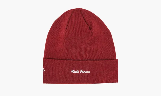 Аксессуары Supreme x New Era Box Logo Beanie «Cardinal» красный