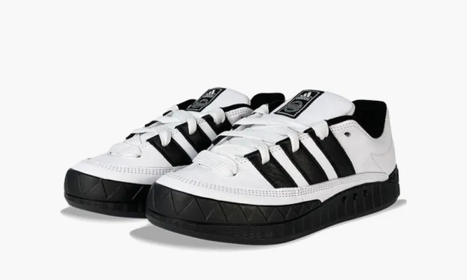 Кроссовки Adidas Adimatic «Atmos Superstar Homage White Black» белый