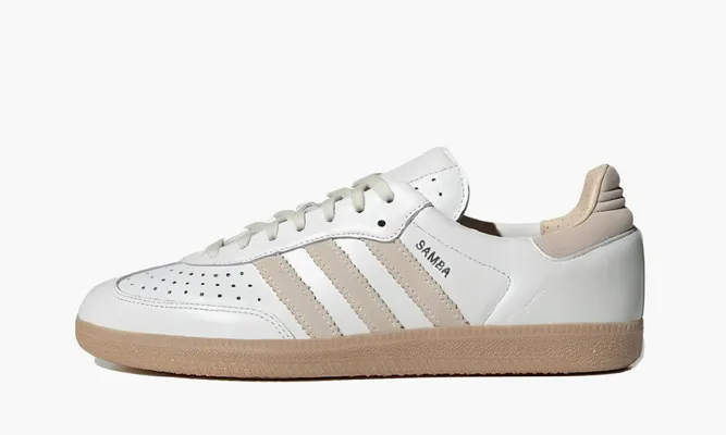 Кроссовки Adidas Samba OG «Core White Magic Beige» белый