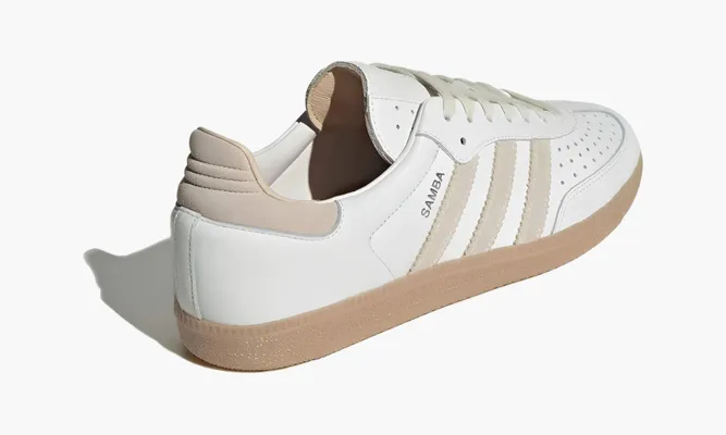 Кроссовки Adidas Samba OG «Core White Magic Beige» белый