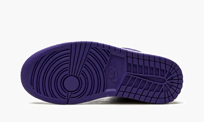 Кроссовки Air Jordan 1 Mid WMNS «Black / Purple» черный