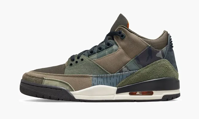 Кроссовки Air Jordan 3 «Patchwork Camo» коричневый
