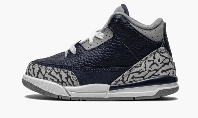 Для самых маленьких Air Jordan 3 Retro TD «Georgetown» синий