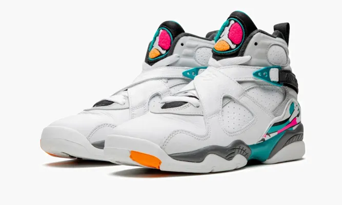 Кроссовки Air Jordan 8 Retro GS «South Beach» белый