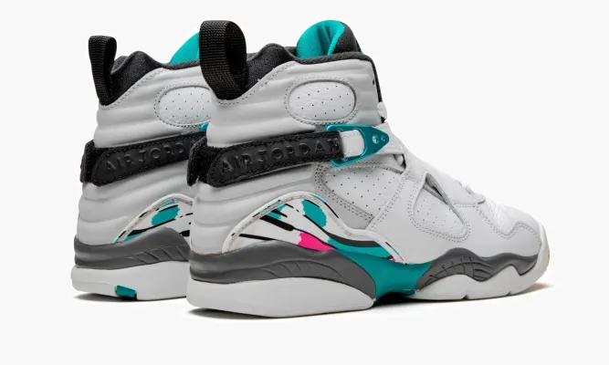 Кроссовки Air Jordan 8 Retro GS «South Beach» белый