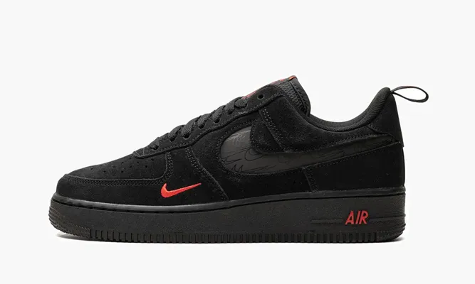 Кроссовки Air Force 1 Low «Multi Swoosh Black Crimson» черный