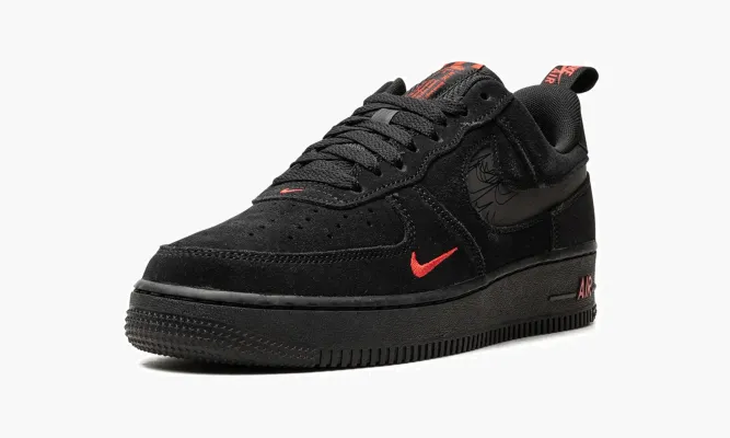 Кроссовки Air Force 1 Low «Multi Swoosh Black Crimson» черный
