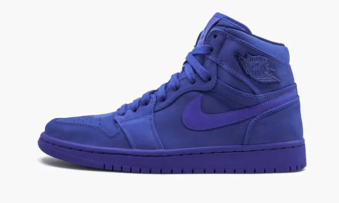 Кроссовки Air Jordan 1 High PRM WMNS «Blue Suede» черный