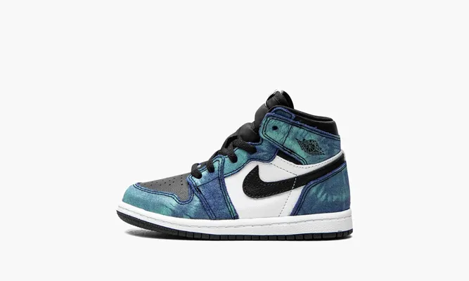 Для самых маленьких Air Jordan 1 High OG TD «Tie-dye» синий