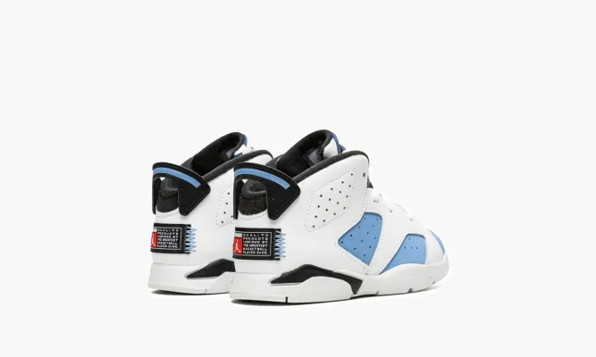 Для самых маленьких Air Jordan 6 Retro TD «Unc» белый