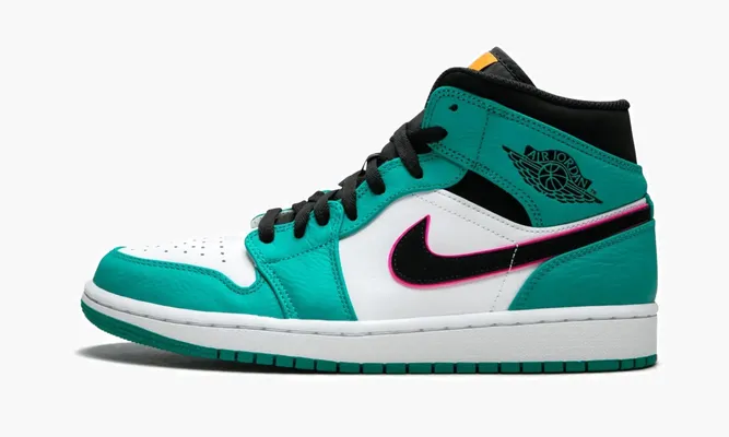 Кроссовки Air Jordan 1 Mid SE «South Beach» зеленый