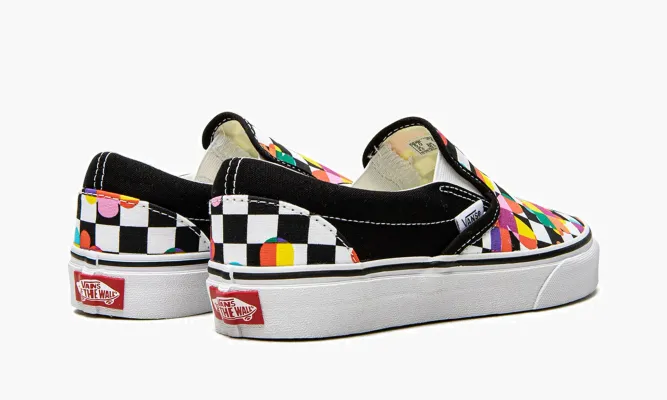 Кроссовки Vans Classic Slip-on «Floral Checkerboard» разноцветный