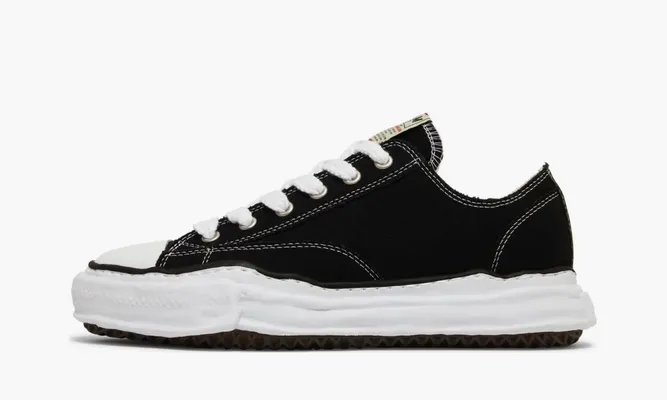 Кроссовки  Maison Mihara Yasuhiro Peterson OG Sole Canvas Low 'Black' черный