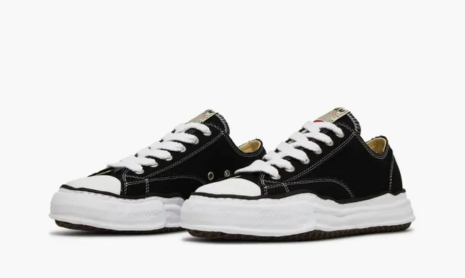 Кроссовки  Maison Mihara Yasuhiro Peterson OG Sole Canvas Low 'Black' черный