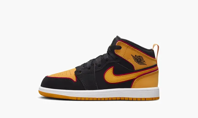 Для самых маленьких Air Jordan 1 Mid PS «Vivid Orange» оранжевый