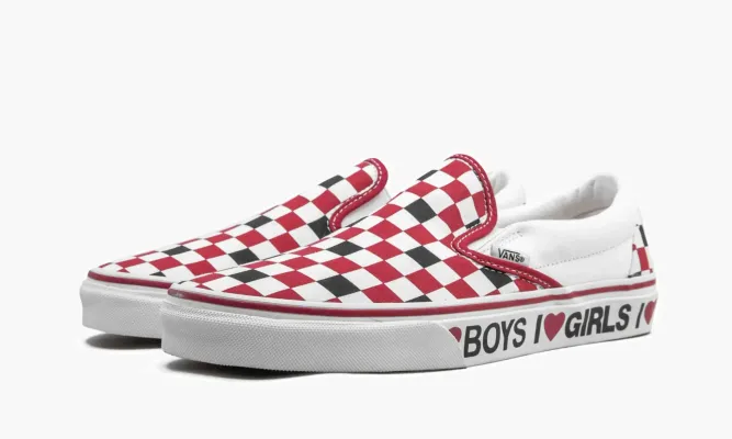Кроссовки Vans Classic Slip-on «I Heart» разноцветный