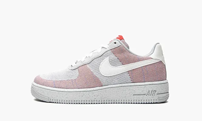Кроссовки Air Force 1 Crater Flyknit GS серый,фиолетовый