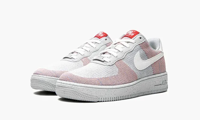 Кроссовки Air Force 1 Crater Flyknit GS серый,фиолетовый