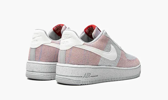 Кроссовки Air Force 1 Crater Flyknit GS серый,фиолетовый