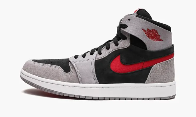 Кроссовки Jordan 1 Zoom Air Comfort 2 «Black / Fire Red / Cement Grey» черный
