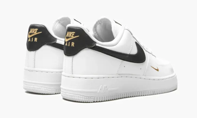 Кроссовки Air Force 1 LO ESSENTIAL MNS WMNS «White / Black / Gold» белый