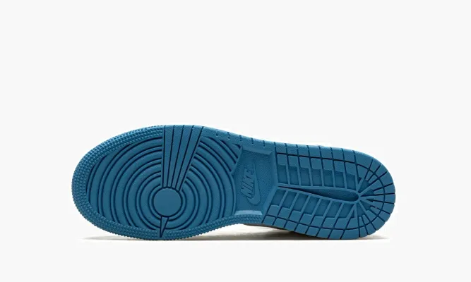 Кроссовки Air Jordan 1 Mid GS «Washed Denim» синий