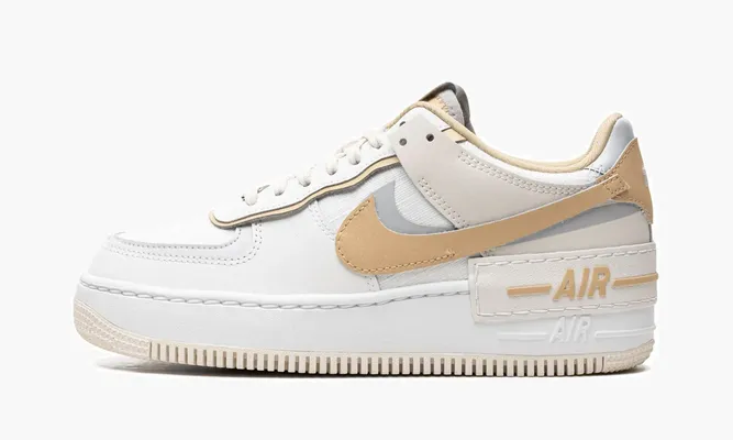 Кроссовки NIKE Air Force 1 LO SHADO WMNS «Sail Tan» белый
