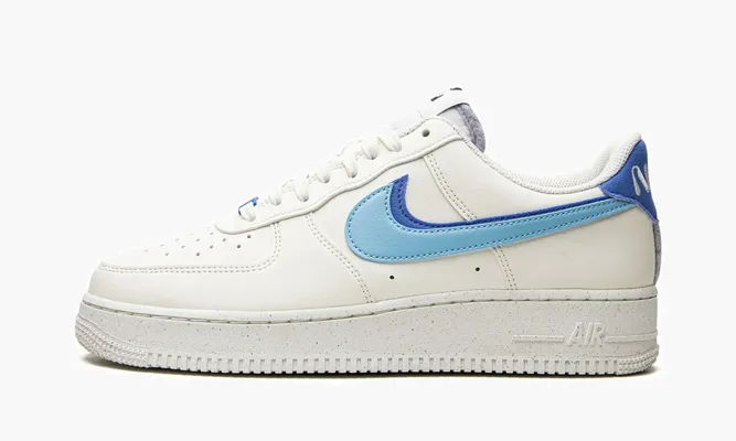 Кроссовки Air Force 1 «Double Swoosh - Blue Chill» белый