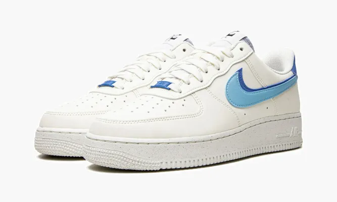 Кроссовки Air Force 1 «Double Swoosh - Blue Chill» белый
