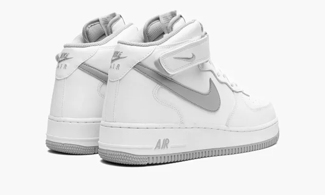 Кроссовки Air Force 1 Mid «White/Grey» белый