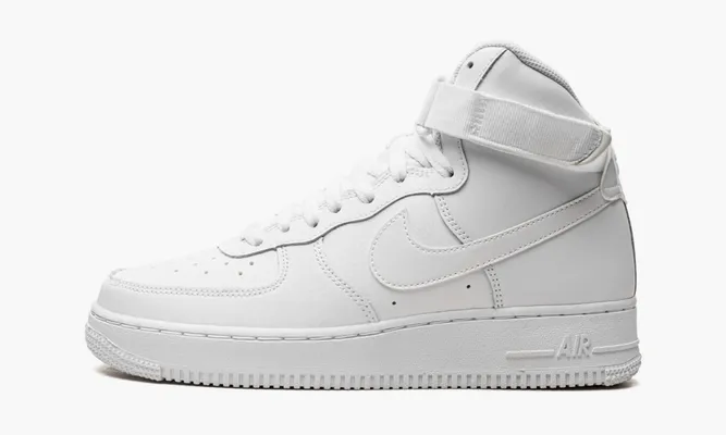 Кроссовки Nike Air Force 1 High GS «Triple White» белый