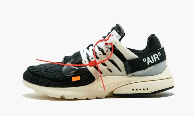 Кроссовки Nike The 10: Air Presto «Off-white» черный