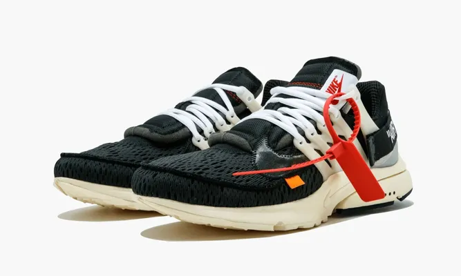 Кроссовки Nike The 10: Air Presto «Off-white» черный