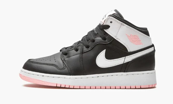 Кроссовки Air Jordan 1 Mid GS «Arctic Pink Black» черный