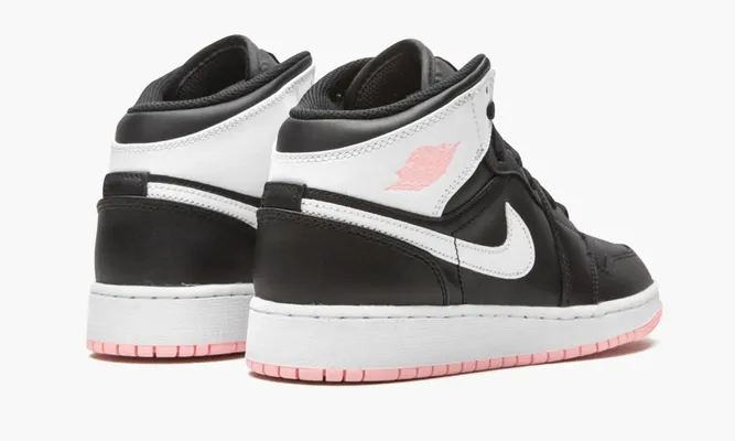 Кроссовки Air Jordan 1 Mid GS «Arctic Pink Black» черный