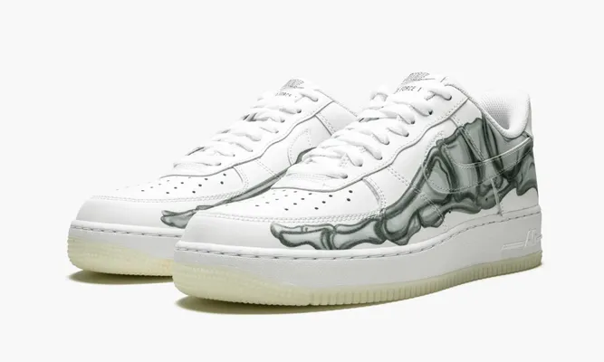 Кроссовки Nike Air Force 1 Low «Skeleton White» белый