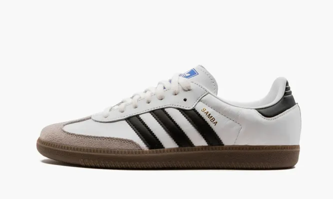 Кроссовки Adidas Samba OG «Cloud White Core Black» белый