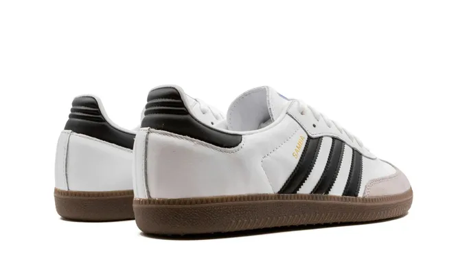 Кроссовки Adidas Samba OG «Cloud White Core Black» белый