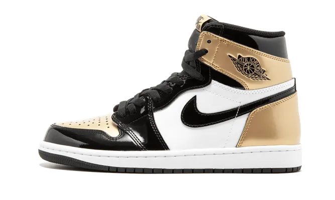 Кроссовки Air Jordan 1 Retro High OG Nrg «Gold Toe» желтый