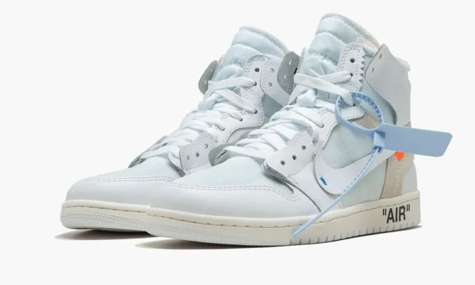 Кроссовки The 10: Nike Air Jordan 1 Retro High «Off-white White» lightBlue