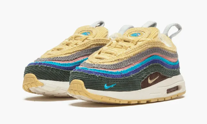 Для самых маленьких Nike Air Max 1 / 97 TD «Sean Wotherspoon» Kids разноцветный