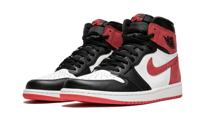 Кроссовки Air Jordan 1 High OG «Track Red» розовый
