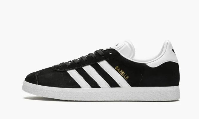 Кроссовки Adidas Gazelle «Core Black Cloud White Gold» черный