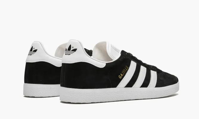 Кроссовки Adidas Gazelle «Core Black Cloud White Gold» черный