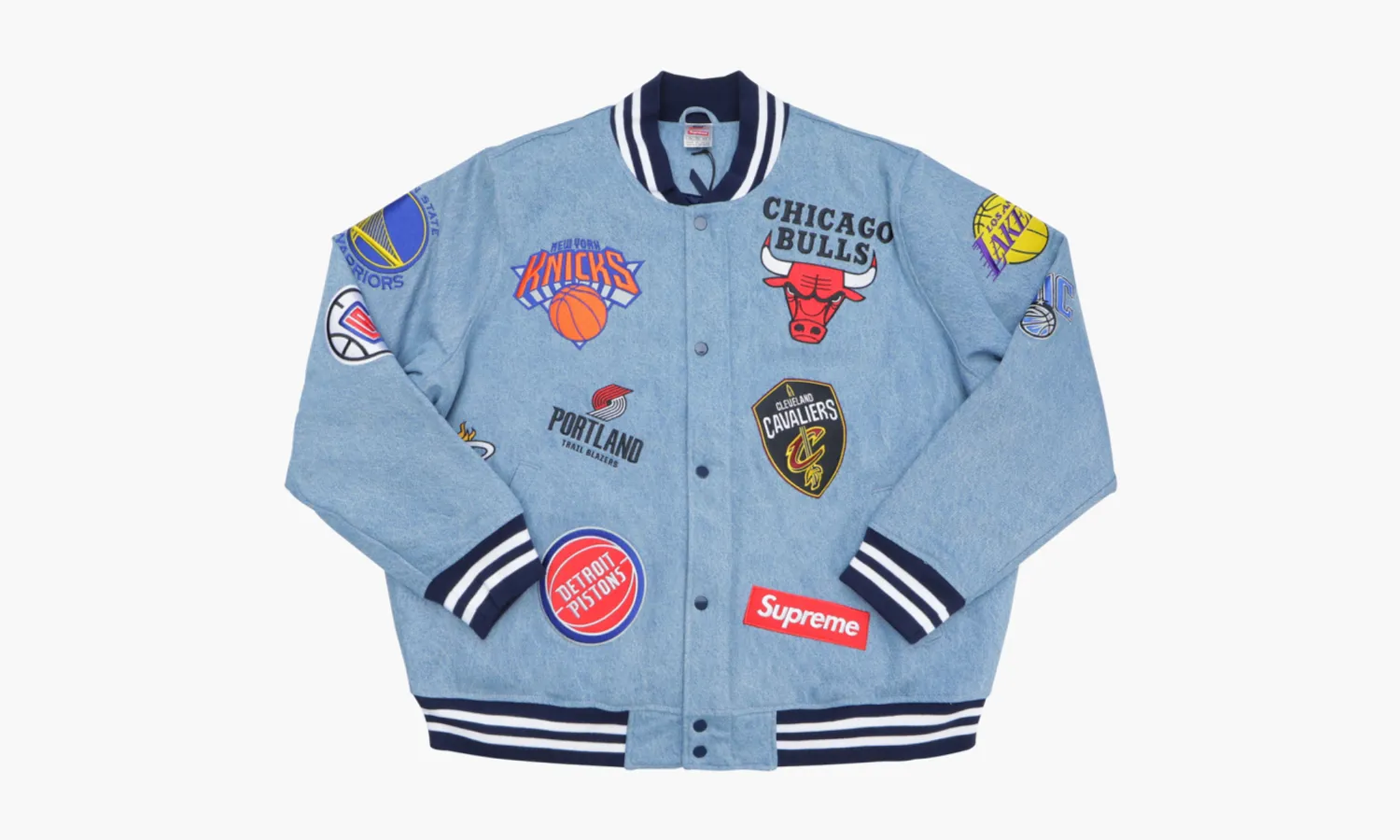 Nike Supreme X X Nba Teams Warm-up Jacket «Denim»