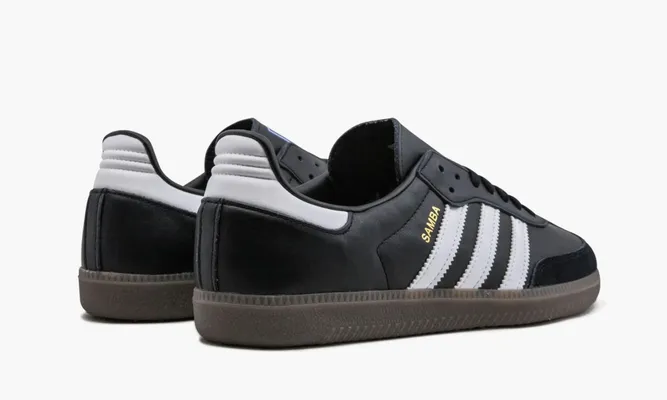 Кроссовки Adidas Samba OG «Black White Gum» черный