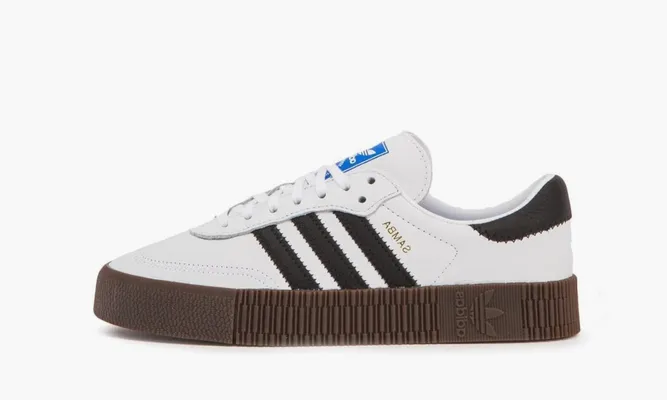 Кроссовки Adidas Samba WMNS «White Black Gum» белый