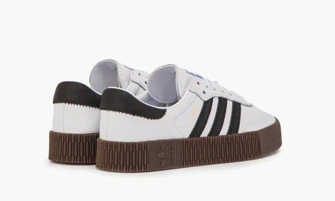 Кроссовки Adidas Samba WMNS «White Black Gum» белый